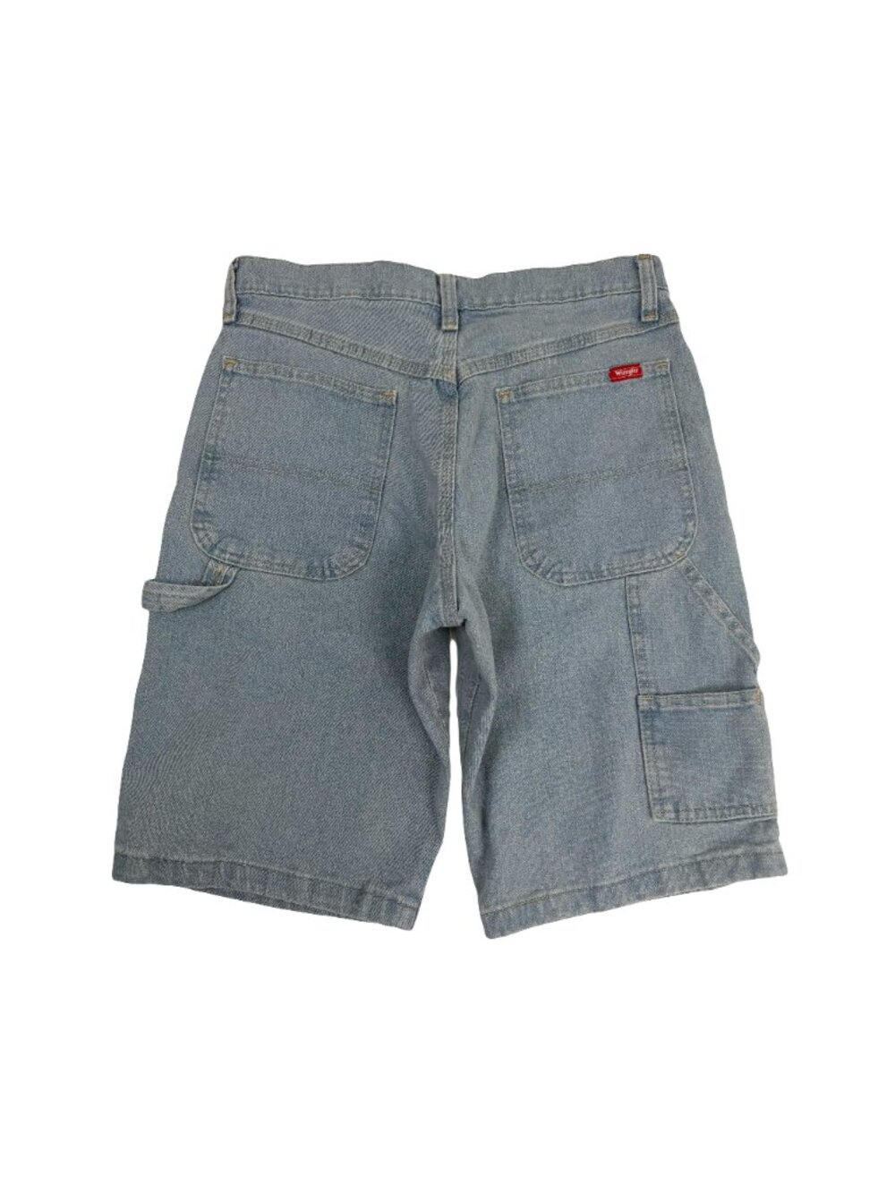 Vintage Wrangler Light Wash Denim Carpenter Shorts 30 - Picture 2 of 5